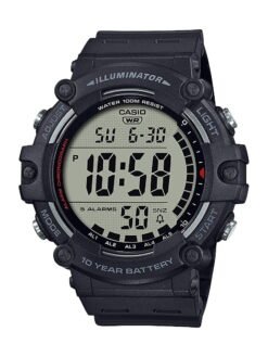 Casio Large LCD Digital Wristwatch Adult Mens Black