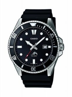 Casio Men's Black Dive-Style Sport Watch MDV106-1AV