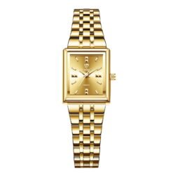 LIEBIG Gold Watches for Women Easy Read Ladies Quartz Waterproof Wrist Watch with Stainless Steel Strap