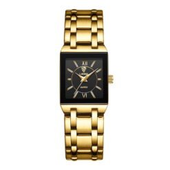 LIEBIG Gold Watches for Women Luxury Ladies Quartz Wrist Watches with Roman Numerals Square Fashion Business Casual Watch