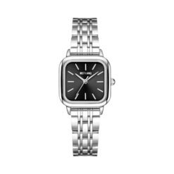 Resicozy Watches for Women Wrist Watches Thin Strap Watch Casual Fashion Simple Square Quartz Wristwatch Black