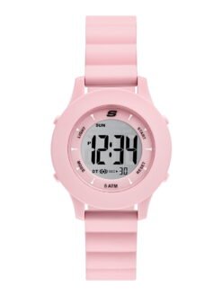 Skechers Women's Rosencrans Digital, Blush Polycarbonate Wristwatch, SR6332W