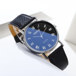 Alternative view of Ausyst Men's Watch Fashion Luxury Faux Leather Mens Quartz Analog Watches Gift for Men 50% off Clearance