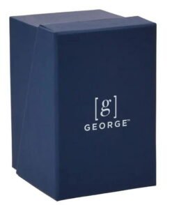Alternative view of George Men's 41mm Silver Tone Blue Dial Easy Read Bracelet Watch