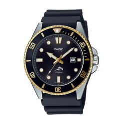 Alternative view of Casio Men's Dive Style Watch, Black-Gold MDV106G-1AV