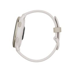 Alternative view of Garmin vívoactive 5 Fitness-Tracking Smartwatch with Aluminum Bezel and Silicone Band, Ivory