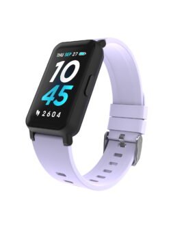 iTech Active 3 Unisex Adult Smartwatch Fitness Tracker, Lilac, Silicone Strap