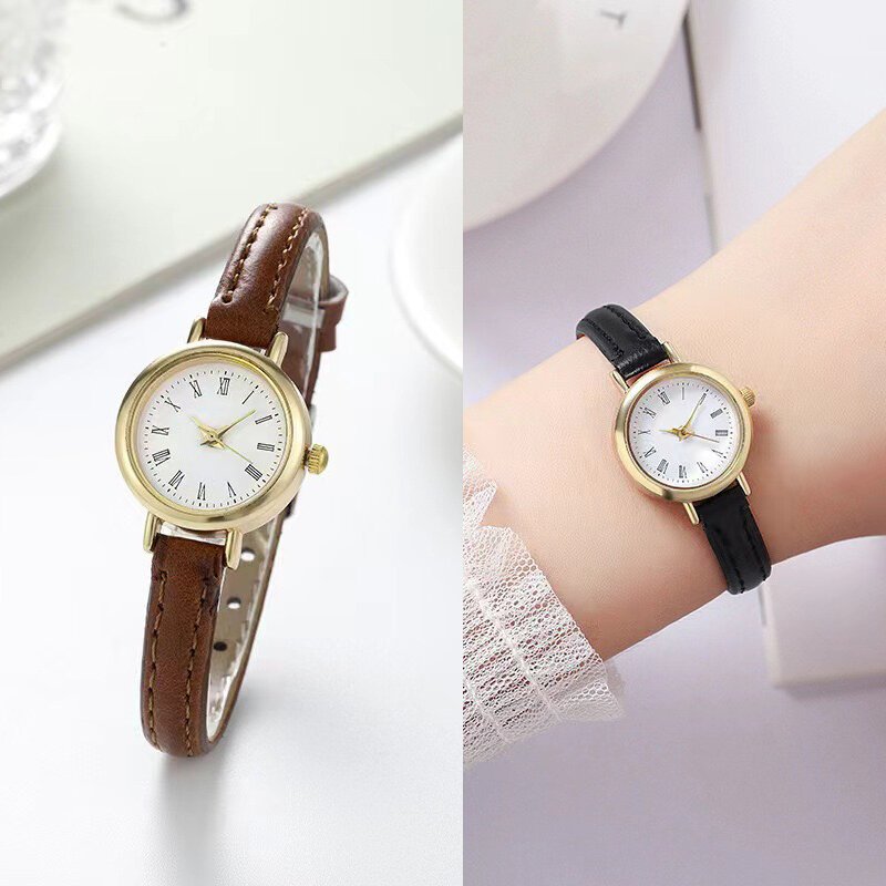 women watches fashion small roma dial ladies leather band quartz watch reloj mujer girls clock gift