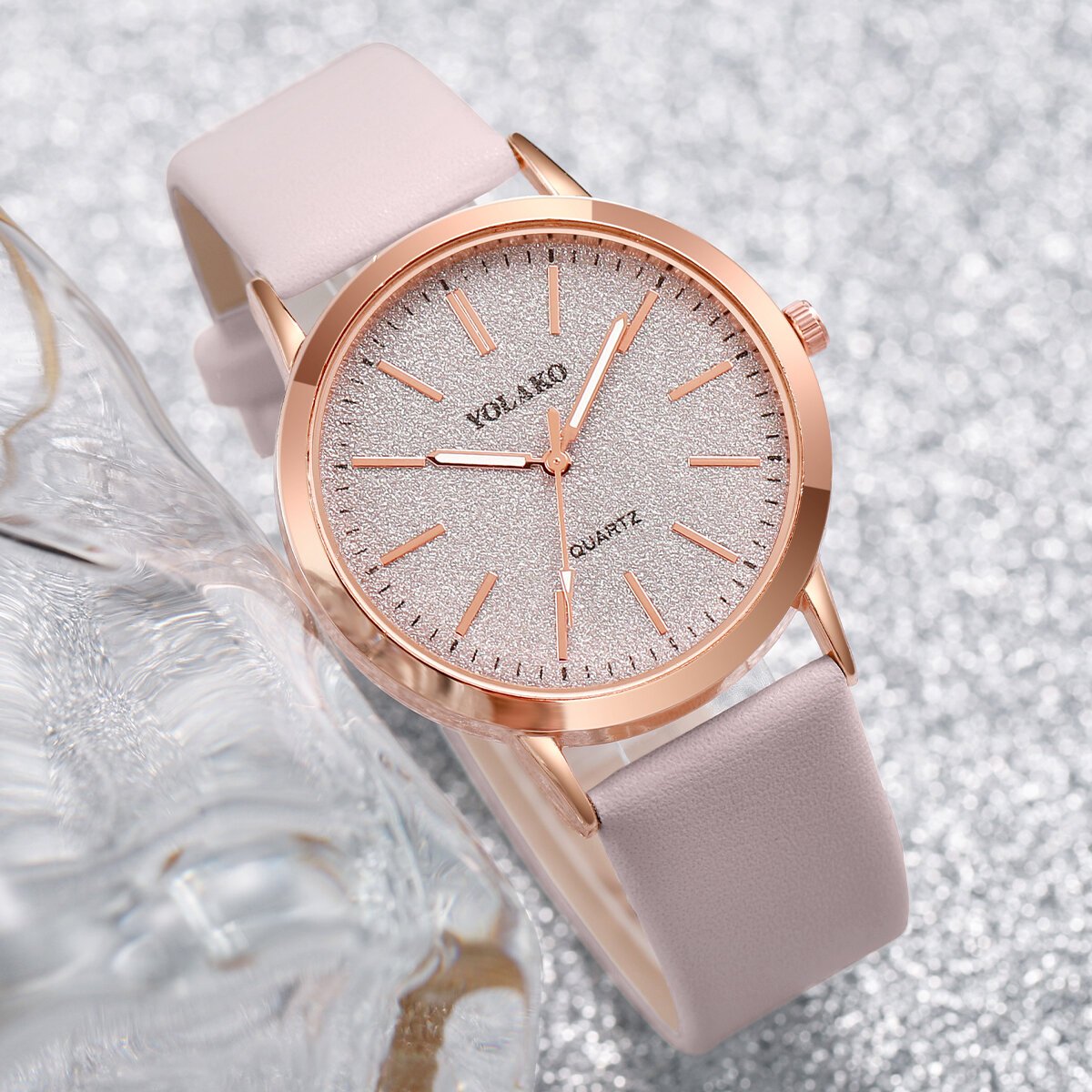 women watches fashion matting dial ladies quartz watch casual leather band female dress wristwatches