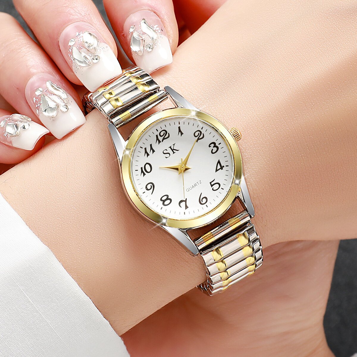 elegant small dial women watches fashion elastic strap quartz watch reloj mujer(without box) elegant small dial women watches fashion elastic strap quartz watch reloj mujer(without box)