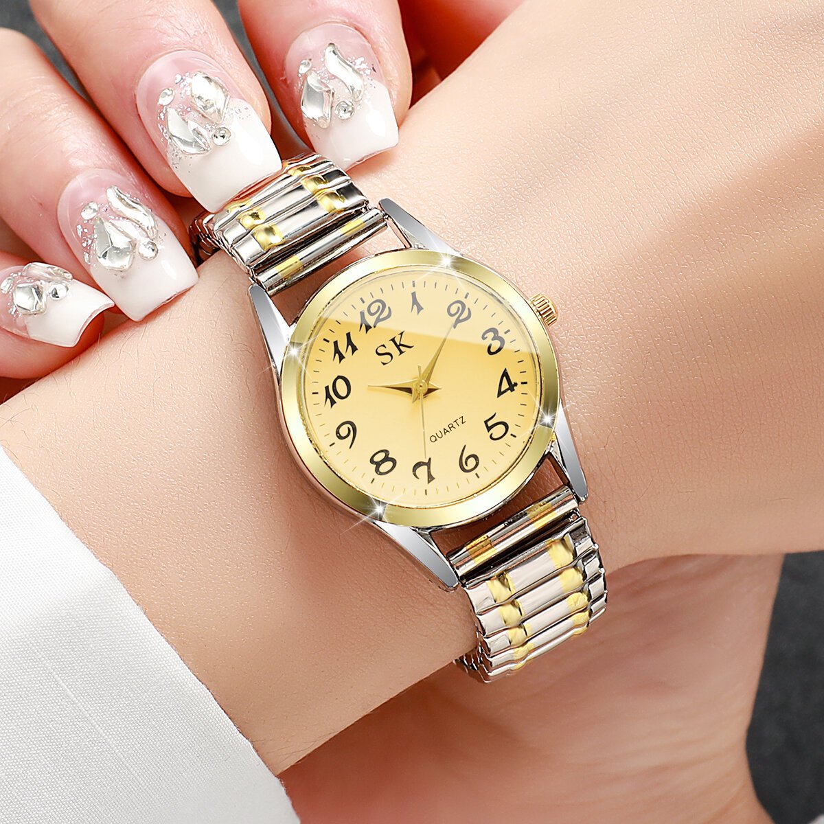 elegant small dial women watches fashion elastic strap quartz watch reloj mujer(without box) elegant small dial women watches fashion elastic strap quartz watch reloj mujer(without box)