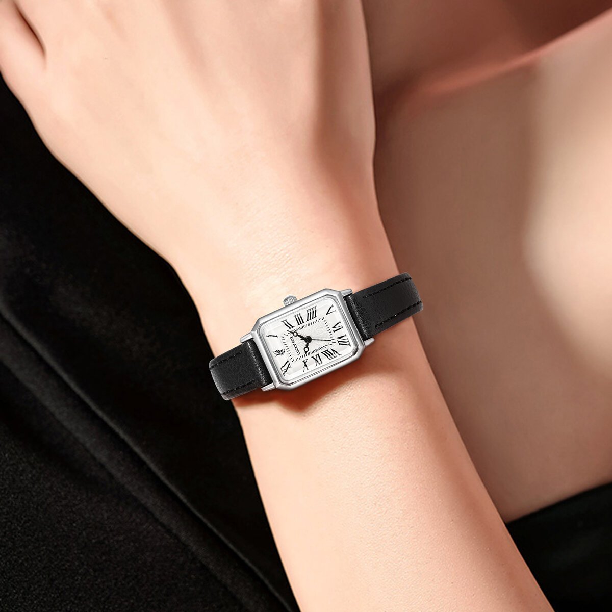 fashion rectangle quartz wrist watch for women luxury brand roman dial leather strap ladies watches clock fashion rectangle quartz wrist watch for women luxury brand roman dial leather strap ladies watches clock