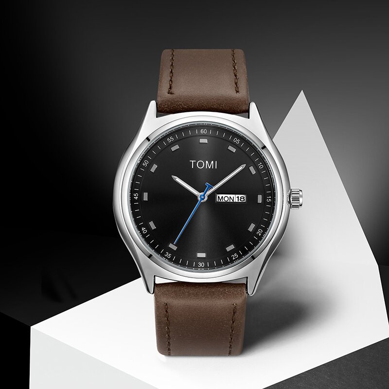 tomi minimalist men's watch business casual men's and women's quartz watch fashionable and versatile calendar quartz watch tomi minimalist men's watch business casual men's and women's quartz watch fashionable and versatile calendar quartz watch