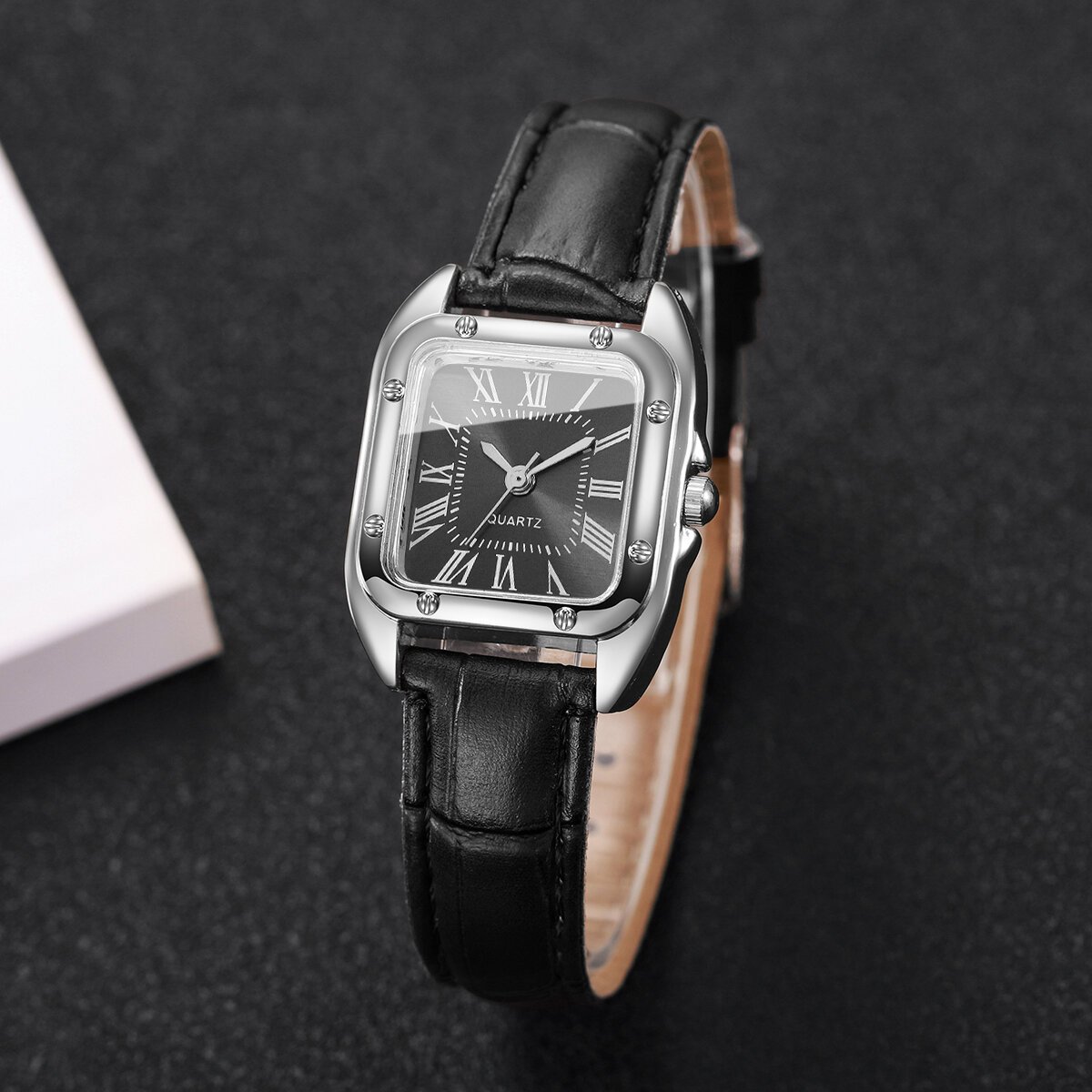 fashion square women leather strap wristwatches casual roma dial quartz watch for ladies clock relogio feminino (without box) fashion square women leather strap wristwatches casual roma dial quartz watch for ladies clock relogio feminino (without box)
