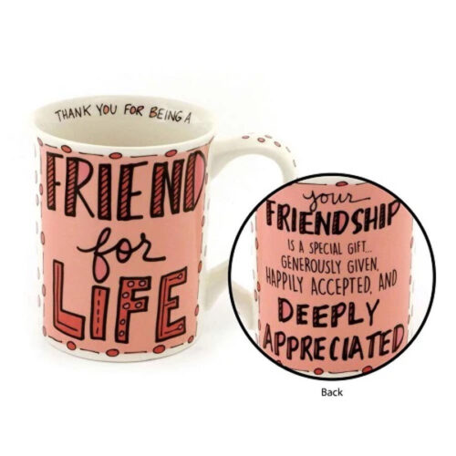 Friend For Life Handrawn Mug 6000112 by Our Name Is Mud