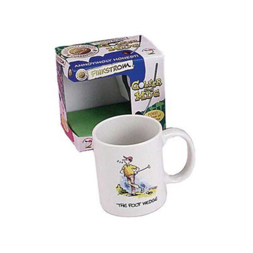 Finkstrom Golfer Gag Novelty Coffee Mug The Foot Wedge Ceramic Funny by Forum Novelties