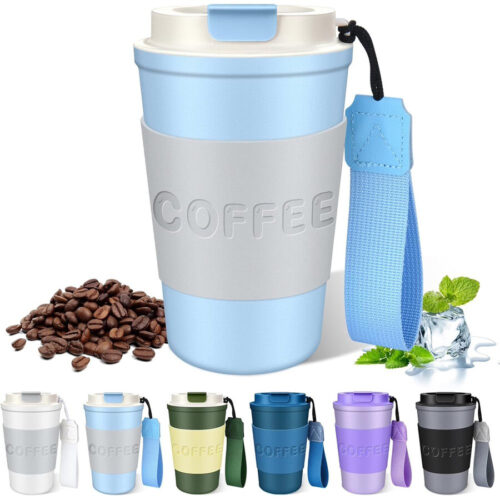 TUPAIPAI 12 oz Tumbler with Lid and Handle Vacuum Insulated Travel by Hwawhin