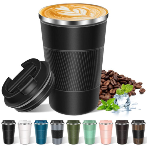 Hwawhin 12 oz Tumbler with Lid and Handle Vacuum Insulated Travel Mug by Hwawhin