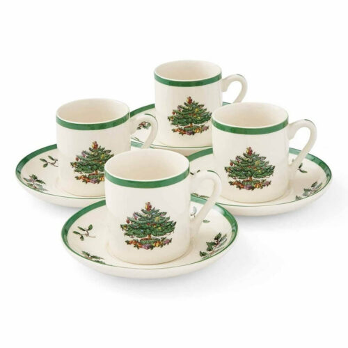 Spode Christmas Tree Espresso Cup and Saucer Set of 4 by Bed Bath & Beyond