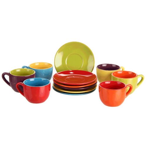 BIA Cordon Bleu 4 oz. Espresso Cup & Saucer Set of 6 by BIA Cordon Bleu