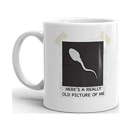 Here s A Really Old Picture Of Me Funny Novelty Humor 11oz White